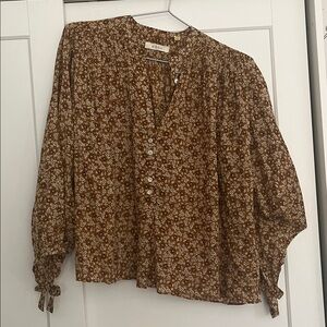 Floral Brown Doen Blouse